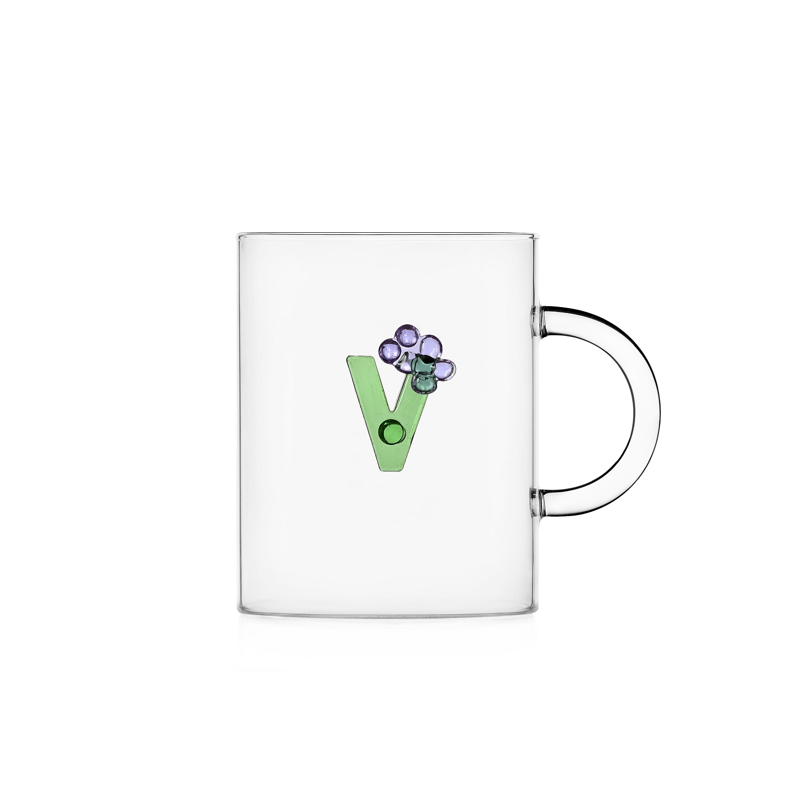 Mug Ichendorf Collezione Greenwood Alfabeto Fiorito Lettera V
